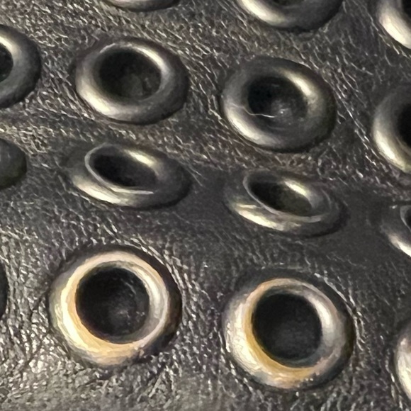 COACH 2014 Bleecker Grommets Mini Duffel Bag Black Leather 32386 Rare - Picture 6 of 16